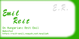 emil reit business card